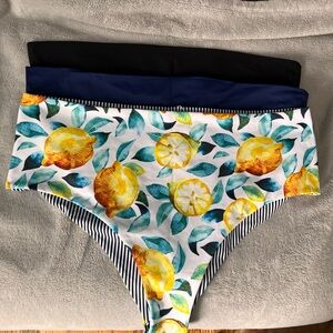 Cupshe Lemon Print Bikini Bottoms